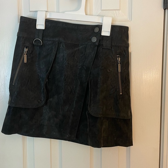 Free People Vegan Leather Mini Skirt - Picture 2 of 4